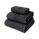 Set De Tres Toallas Super Absorbente De Rápido Secado Negro